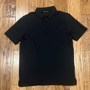 Travis Mathew Charcoal Gray Polo Shirt - medium